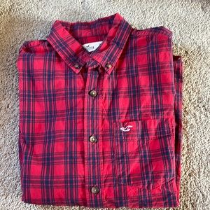 Mens Small Hollister long sleeve cotton shirt